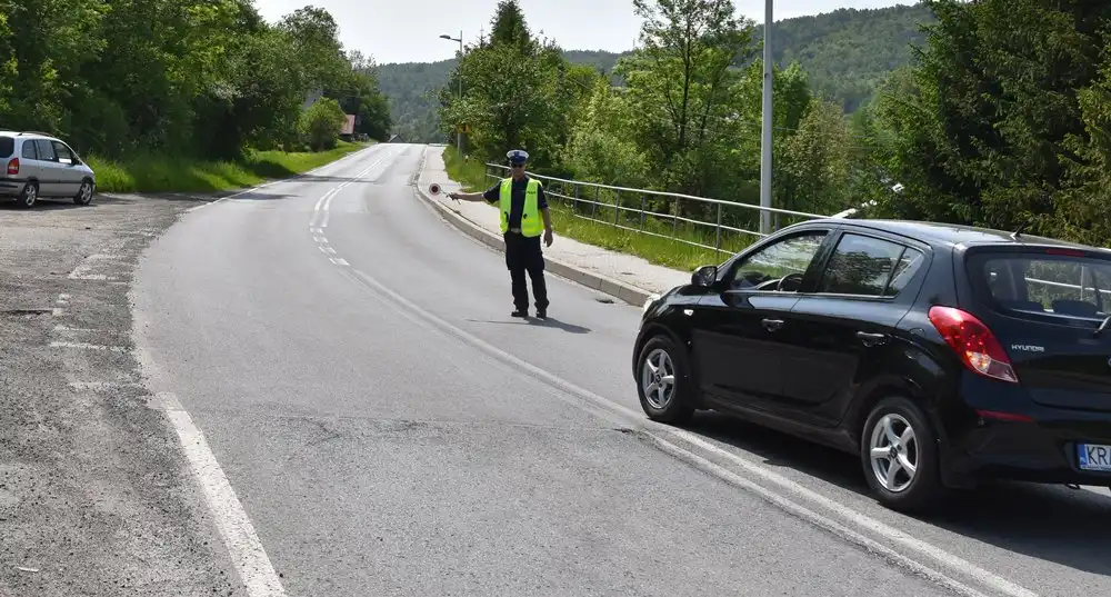 Małopolscy Policjanci zabezpieczali Wyścig Kolarski Juniorów