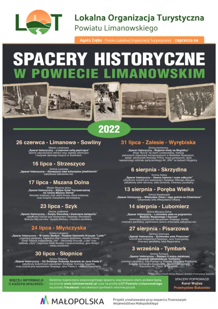 Kolejne spacery historyczne w Powiecie Limanowskim