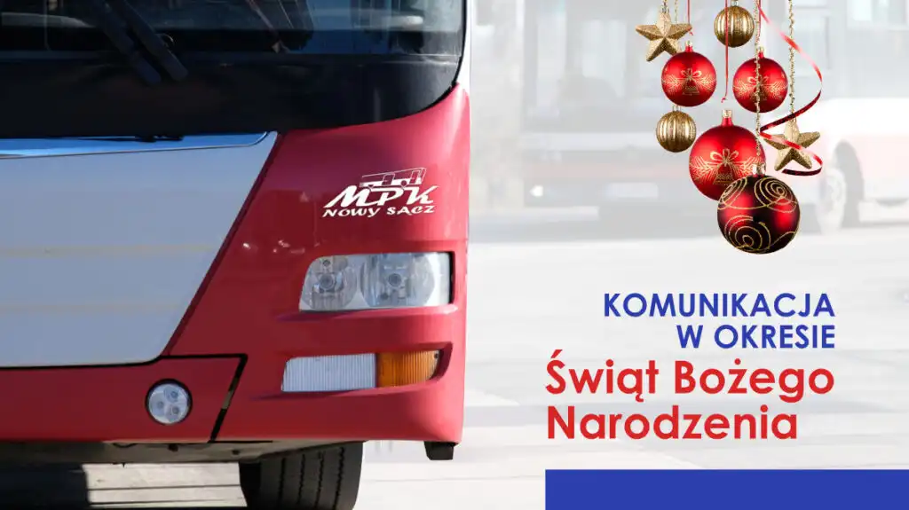 Zmiany w rozkładzie jazdy MPK Nowy Sącz na Święta i Nowy Rok. Sprawdź szczegóły