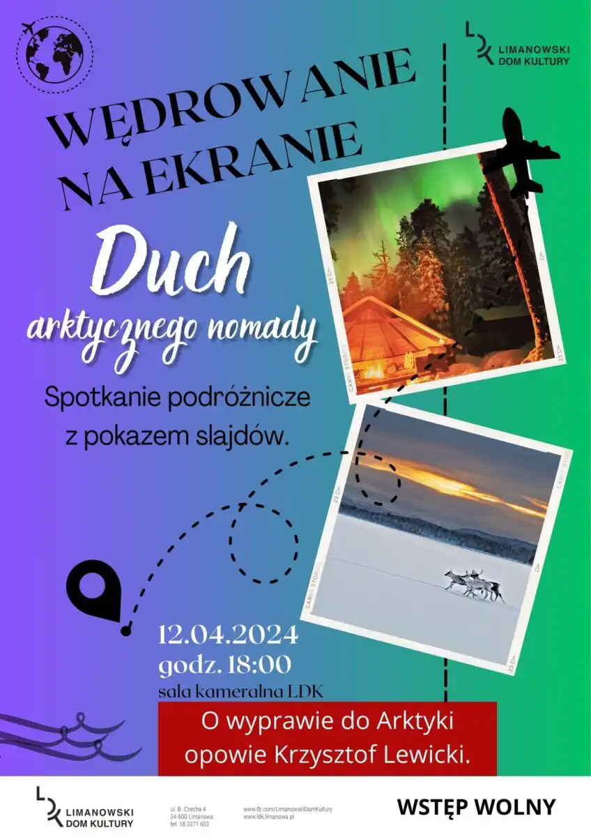 Kolejne spotkanie z cyklu „Wędrowanie na ekranie” w Limanowskim Domu Kultury