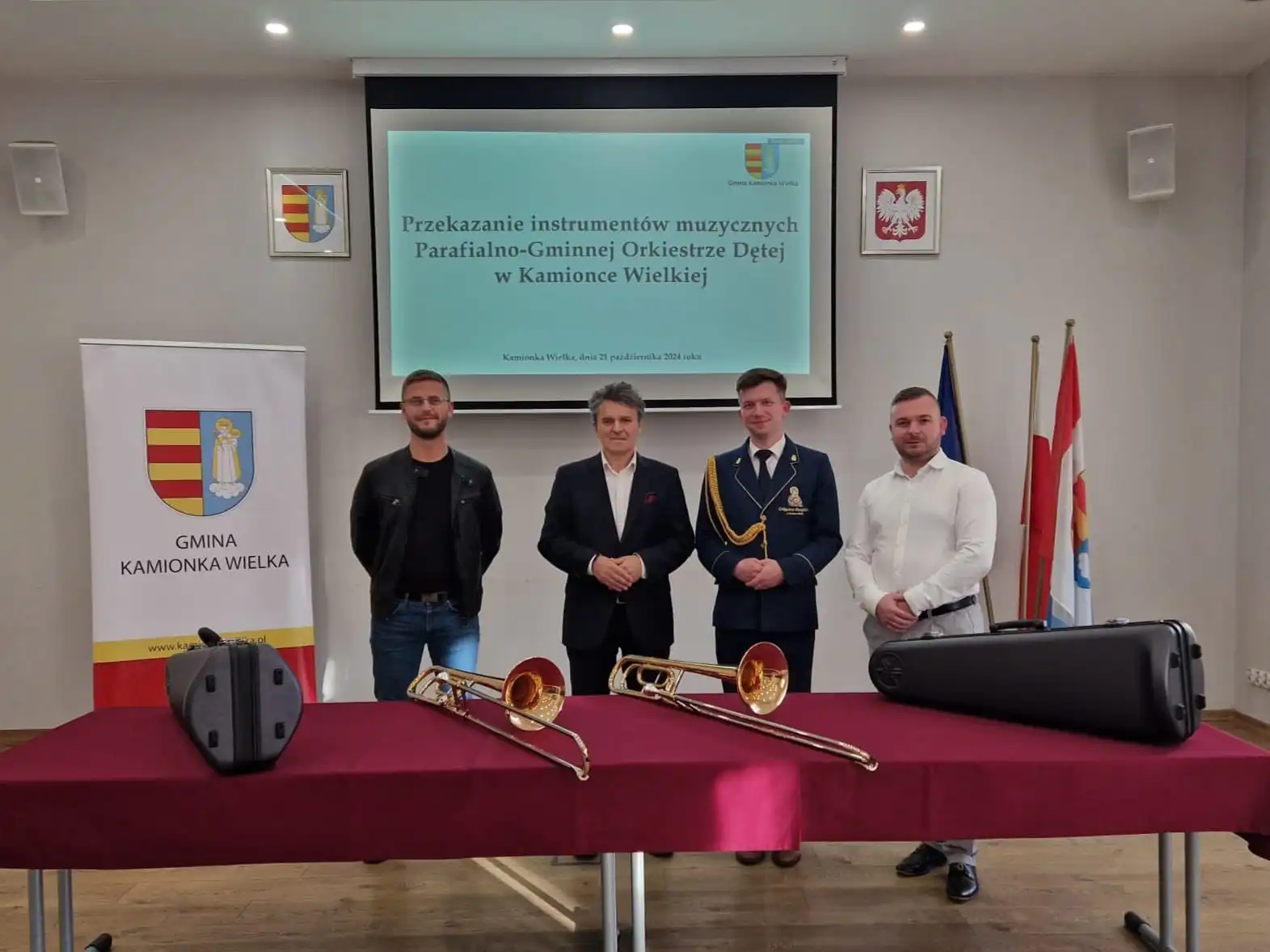 Nowe instrumenty dla Parafialno-Gminnej Orkiestry Dętej w Kamionce Wielkiej