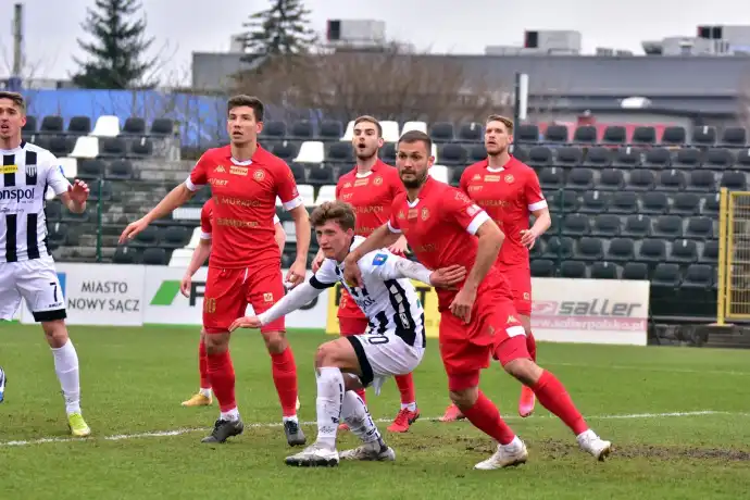 Sandecja pokonuje czterokrotnego Mistrza Polski - Widzew Łódź