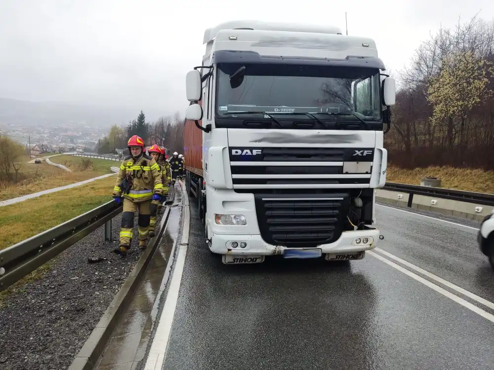 Kolizja na DK75 w Tęgoborzy
