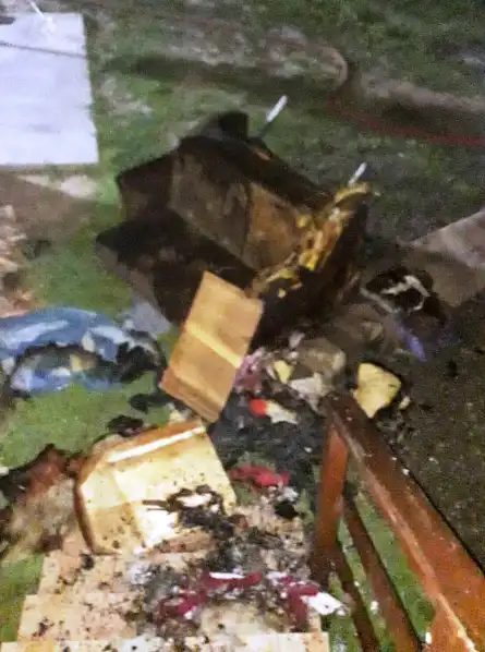 Pożar w budynku mieszkalnym w Rożnowie