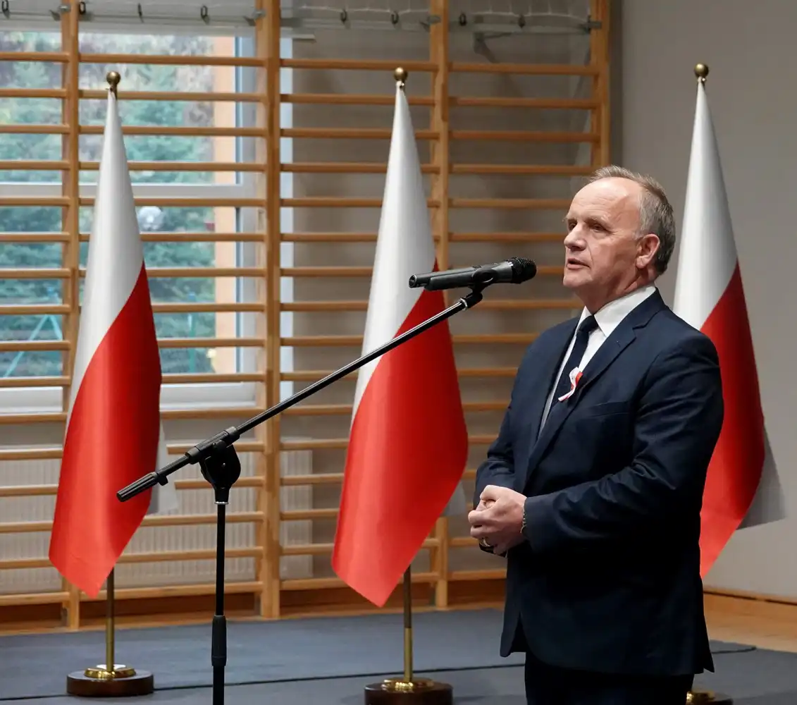 LO w Grybowie: minister podziękował młodzieży i nauczycielom