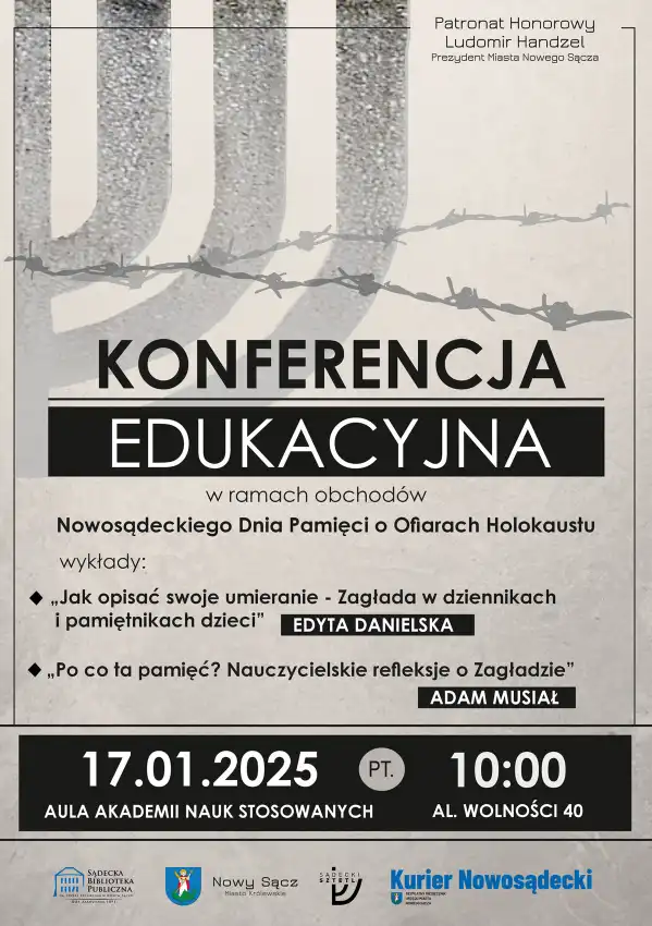 Nowosądecki Dzień Pamięci o Ofiarach Holokaustu. Konferencja edukacyjna