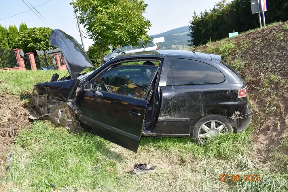 Dwa poważne wypadki w powiecie Limanowskim. Wśród poszkodowanych 13-letni motocyklista