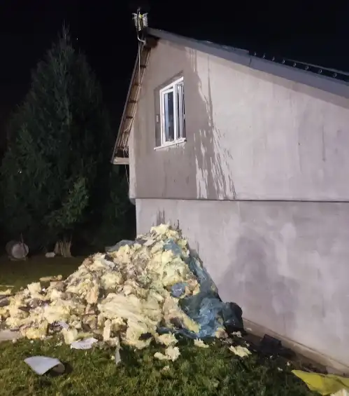 Pożar domu w Marcinkowicach