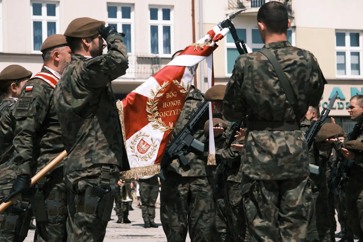 Przysięga wojskowa żołnierzy 11MBOT w Gorlicach