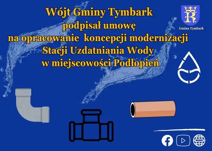 Nowoczesna infrastruktura wodna w Gminie Tymbark. Rusza projekt modernizacji stacji uzdatniania w Podłopieniu