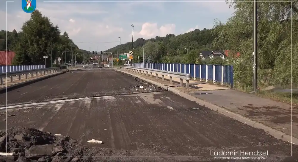 Nowy Sącz: Trwa remont mostu na potoku Łubinka w ciągu ul. Barskiej