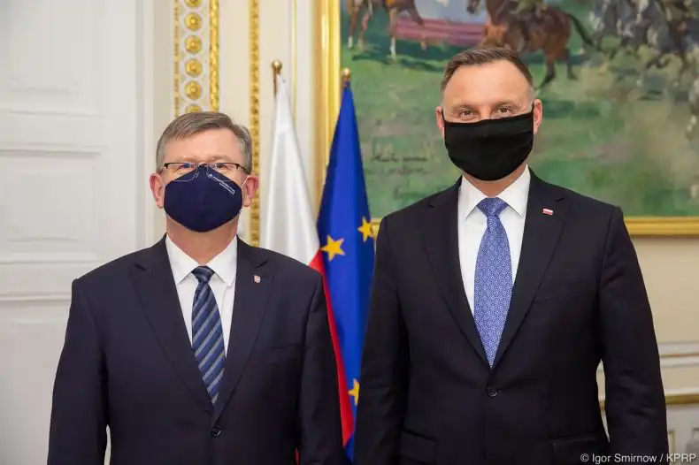 Marszałek Witold Kozłowski spotkał się z prezydentem Andrzejem Dudą