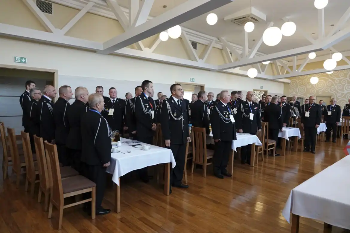V Zjazd Oddziału Powiatowego Związku OSP w Nowym Sączu. Wybierano władze
