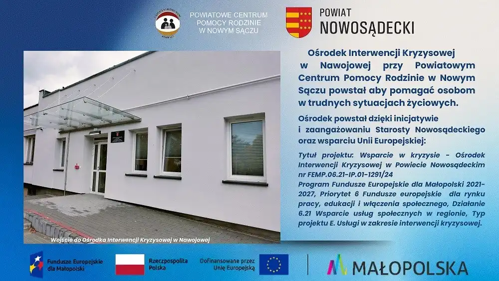 Bezpłatna pomoc psychologiczna i prawna w Nawojowej