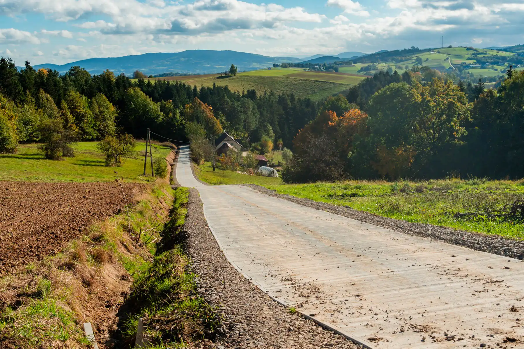 Nowe drogi dla rolników w gminie Grybów