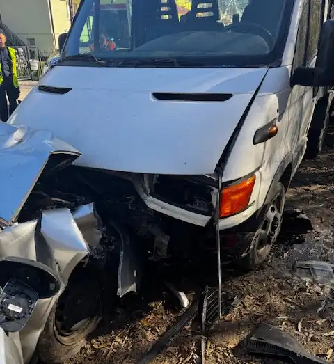 Wypadek na Polnej w Muszynie. Jedna osoba trafiła do szpitala
