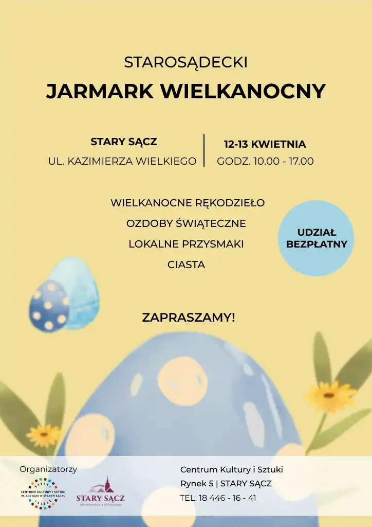 Jarmark Wielkanocny w Starym Sączu. Wiosna, tradycja i rękodzieło