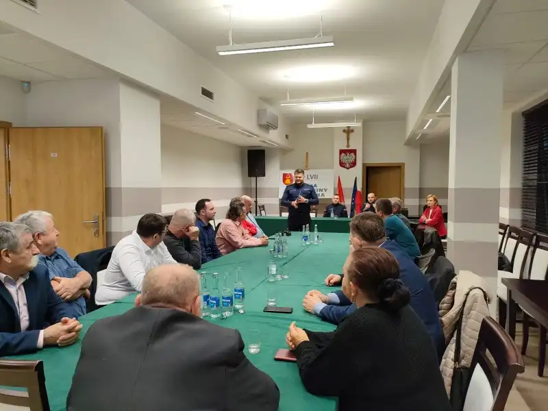 Spotkanie na temat bezpieczeństwa w gminie Korzenna