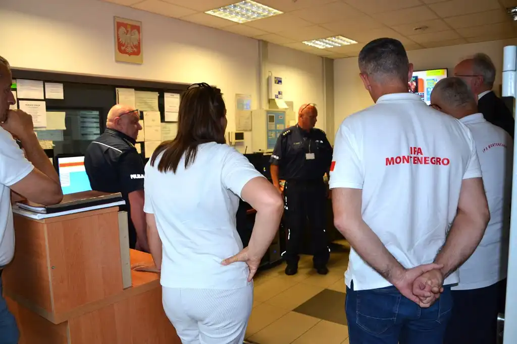 Policjanci z Czarnogóry z wizytą w sądeckiej Komendzie