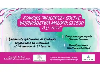 Do 31 lipca zgłoszenia kandydatur do konkursu na „Najlepszego Sołtysa Województwa Małopolskiego”