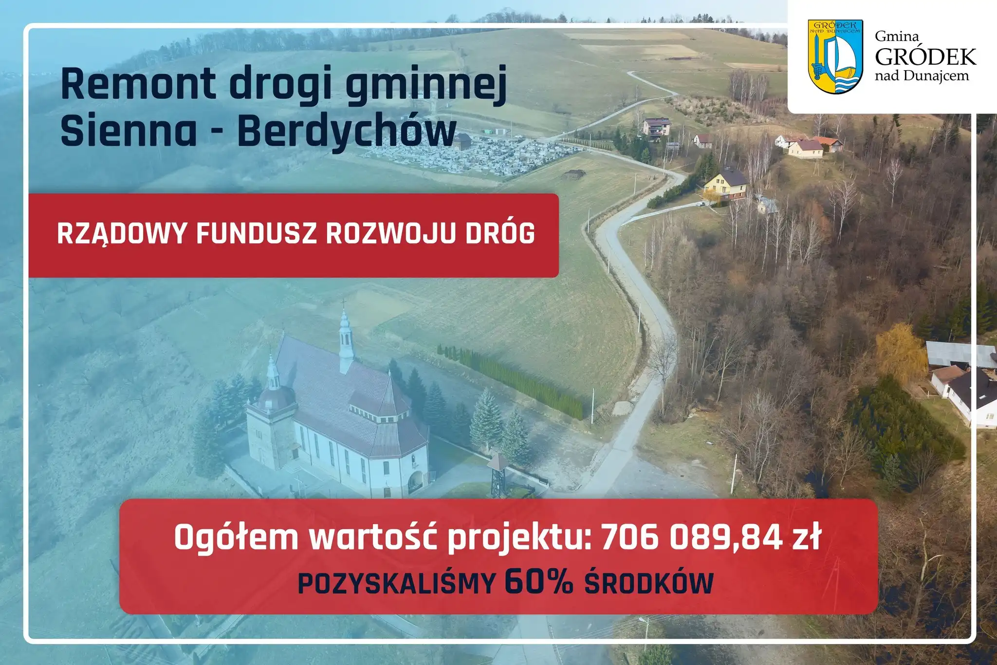Sienna zyska nową drogę. Gmina Gródek nad Dunajcem otrzymała dofinansowanie