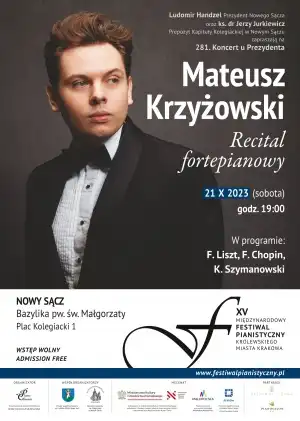 21 października 281. Koncert u Prezydenta. Z recitalem wystąpi Mateusz Krzyżanowski