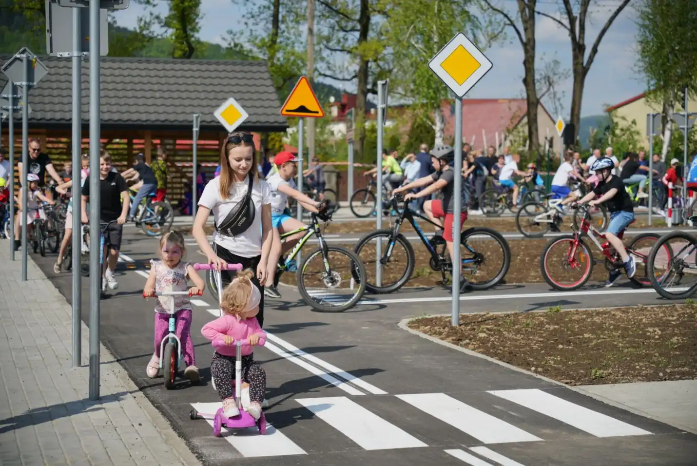 W Tymbarku otwarto miasteczko rowerowe