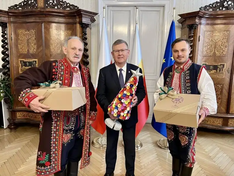 Mystkowianie z wizytą u marszałka Małopolski
