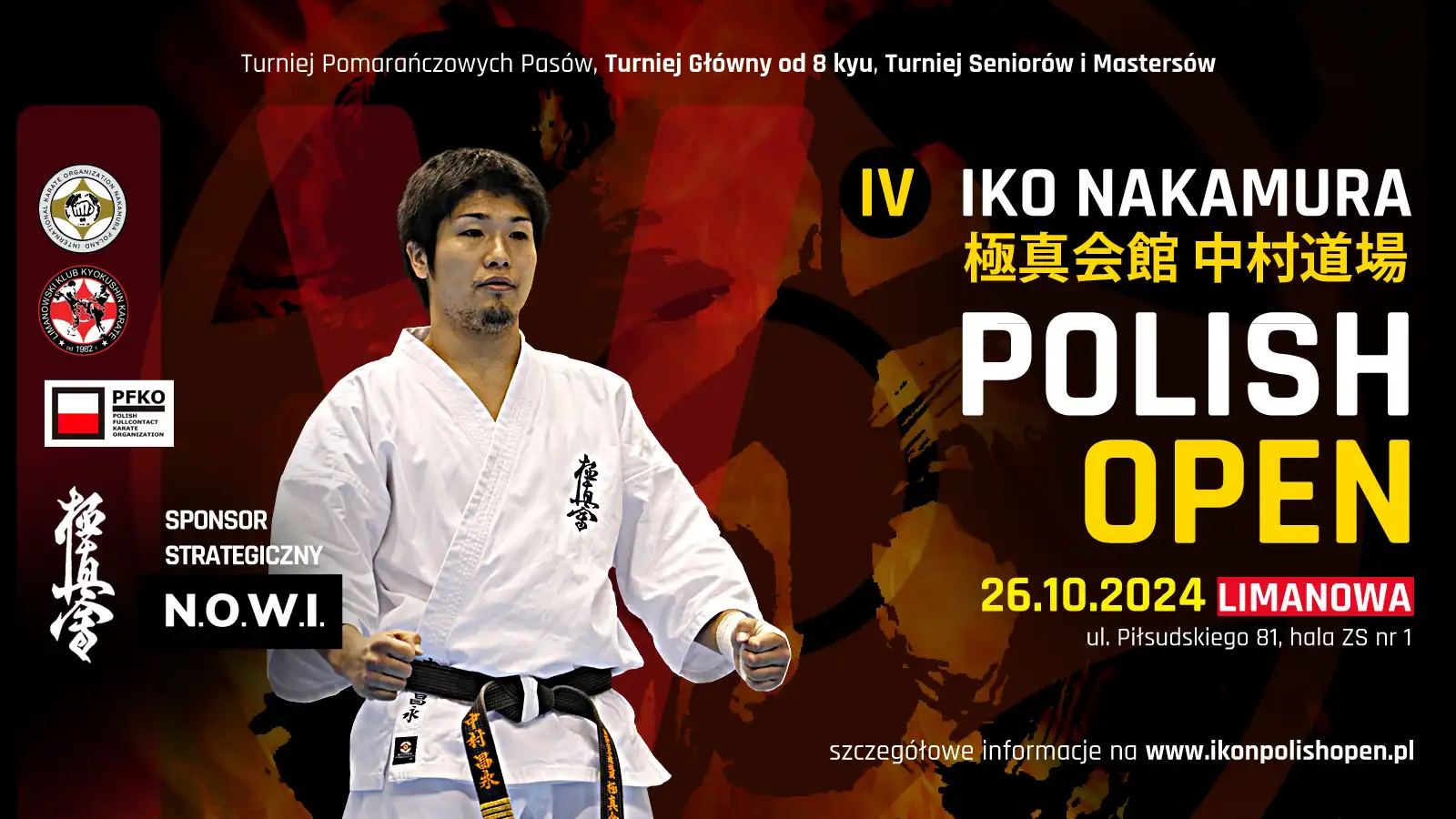 IKO Nakamura Polish Open 2024. Wielkie wydarzenie Karate w Limanowej