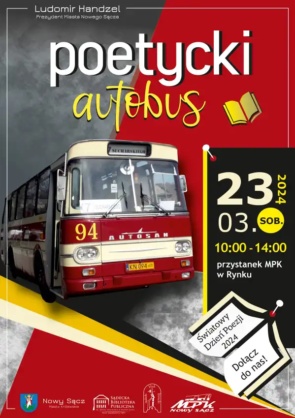 Nowy Sącz: 23 marca Poetycki Autobus