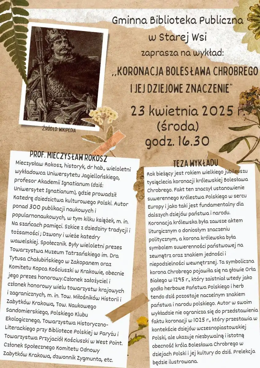 Wykład Jubileuszowy. Koronacja Bolesława Chrobrego i jej dziejowe znaczenie