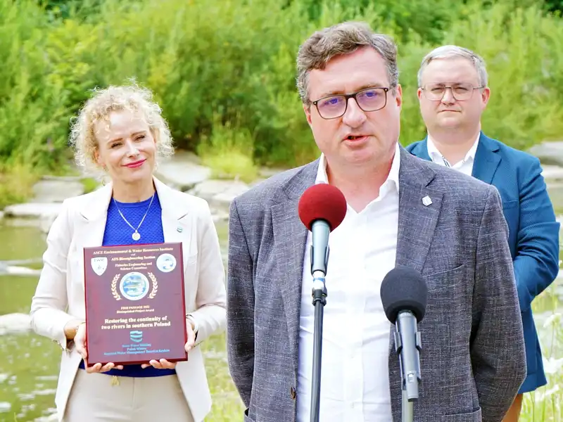Wody Polskie - "Wzmacniamy bezpieczeństwo przeciwpowodziowe w Nowym Sączu i okolicach"