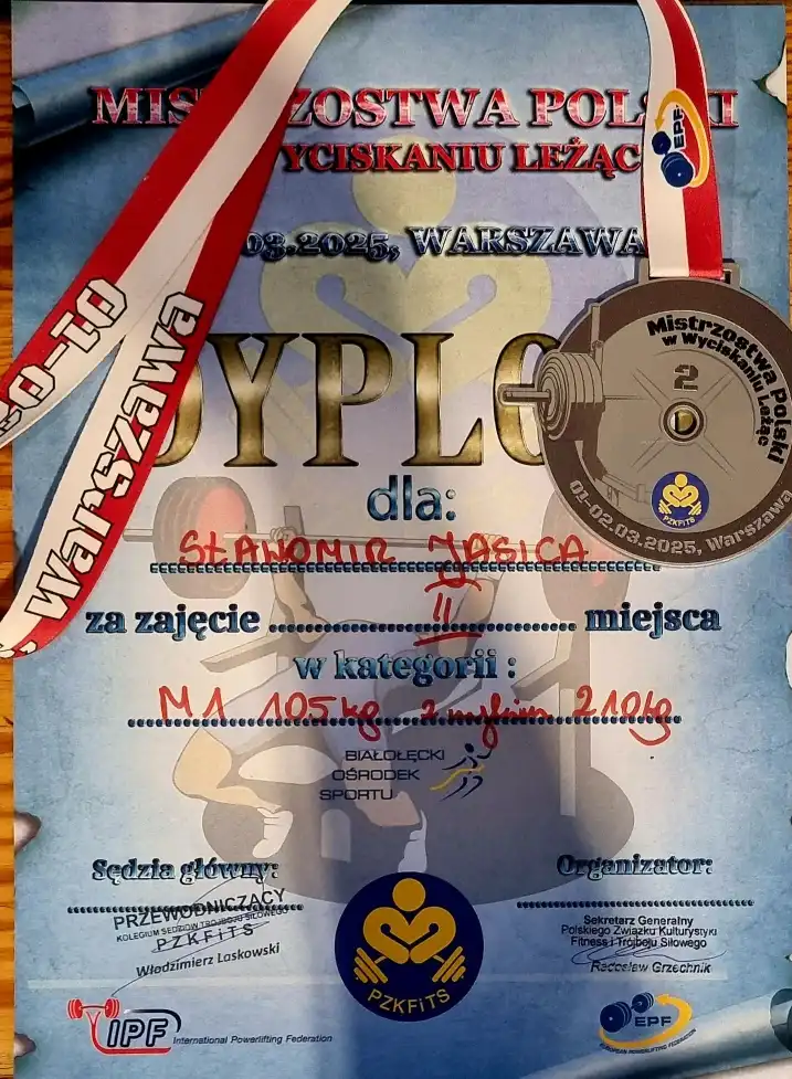 Limanowianin na podium. Sławomir Jasica z sukcesami w Warszawie