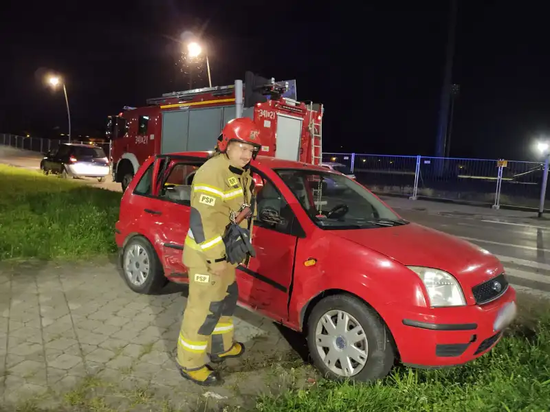 Kolizja na ul. Krańcowej w Nowym Sączu