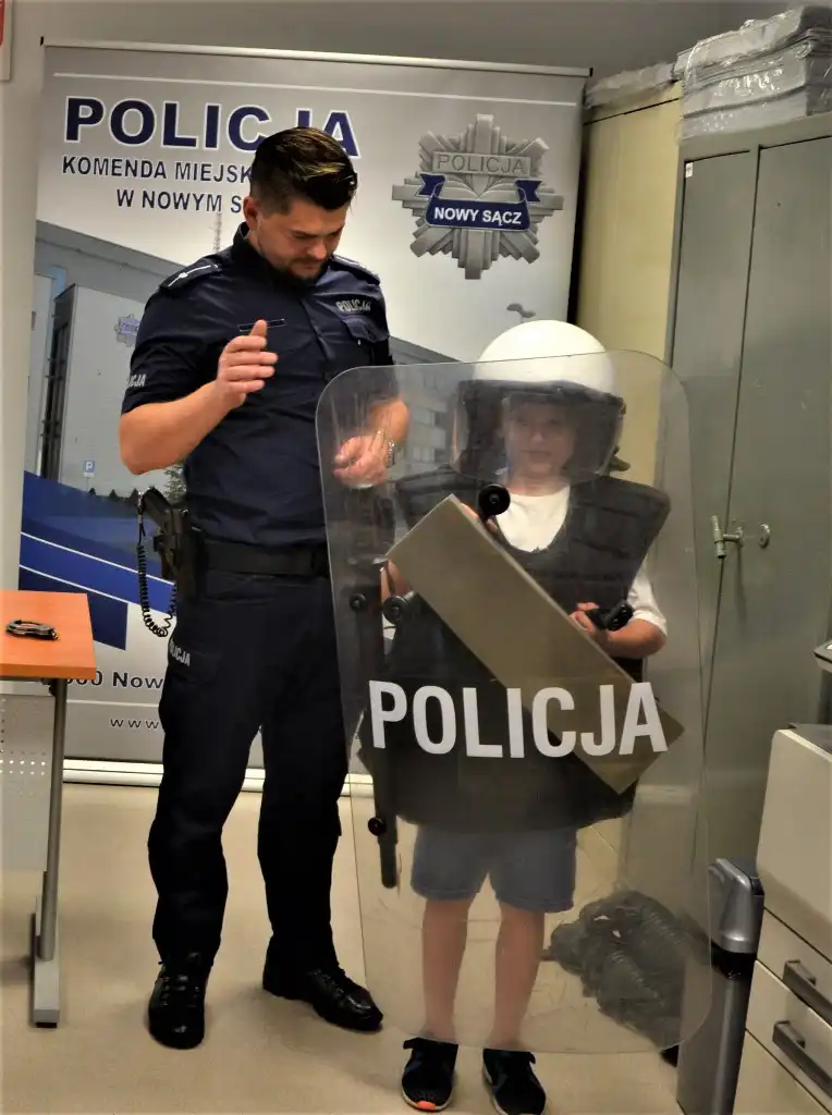 Najmłodsi mieszkańcy Sądecczyzny z wizytą w sądeckiej komendzie