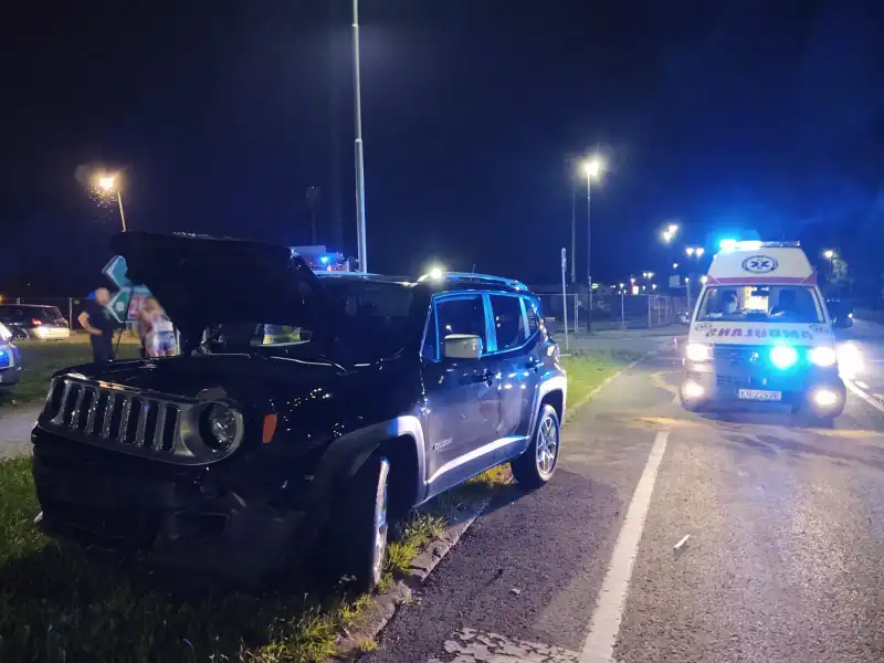 Kolizja na ul. Krańcowej w Nowym Sączu