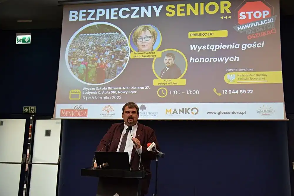 Konferencja "Bezpieczny Senior" w Wyższej Szkole Biznesu – National Louis University