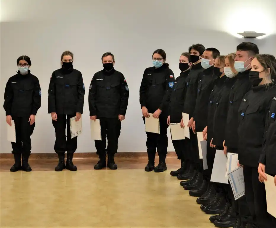 Uczniowie ZS w Marcinkowicach w sądeckiej komendzie