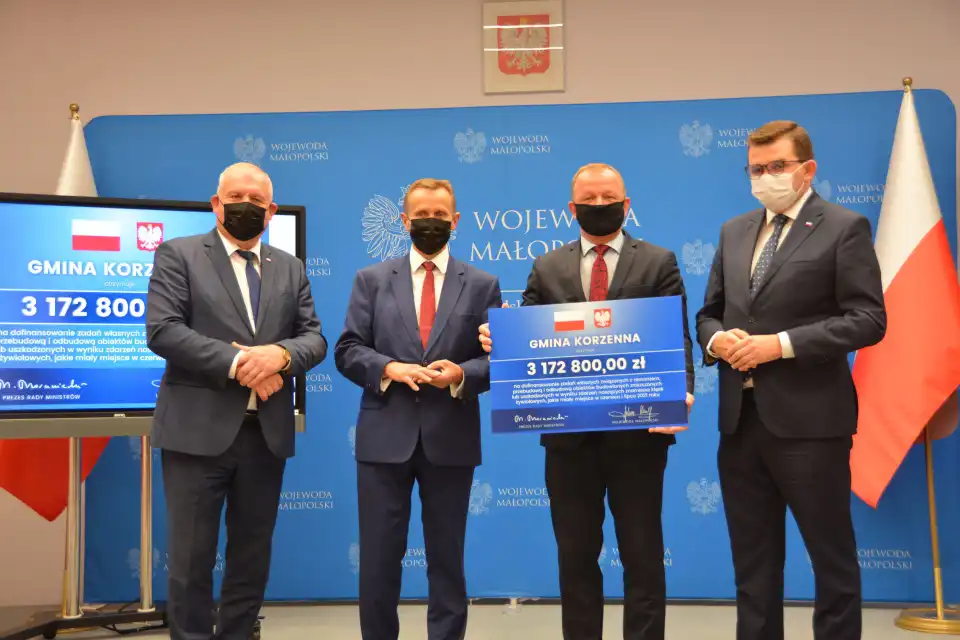 Gminy i powiaty w subregionie sądeckim z rządowym wsparciem na usuwanie skutków powodzi