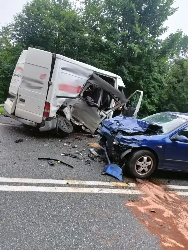 Wypadek w Witowicach Górnych. Sześć osób trafiło do szpitala