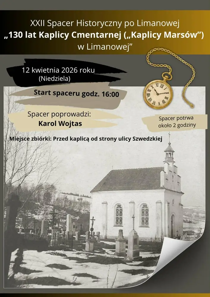 130 lat Kaplicy Marsów. Niedzielny spacer odkryje jej tajemnice
