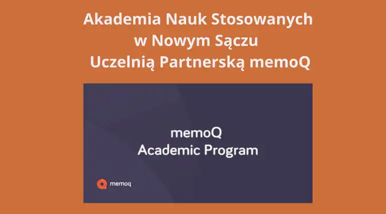 ANS oficjalnym partnerem programu memoQ Academic Program