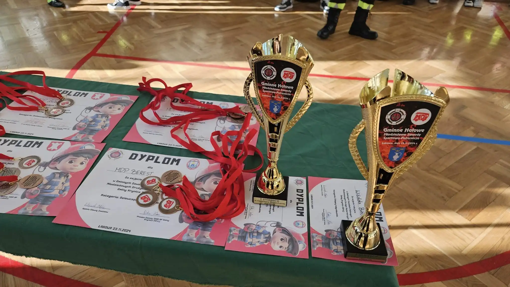 Młodzi strażacy na start! Gminne Halowe Zawody Sportowo-Pożarnicze w Łabowej
