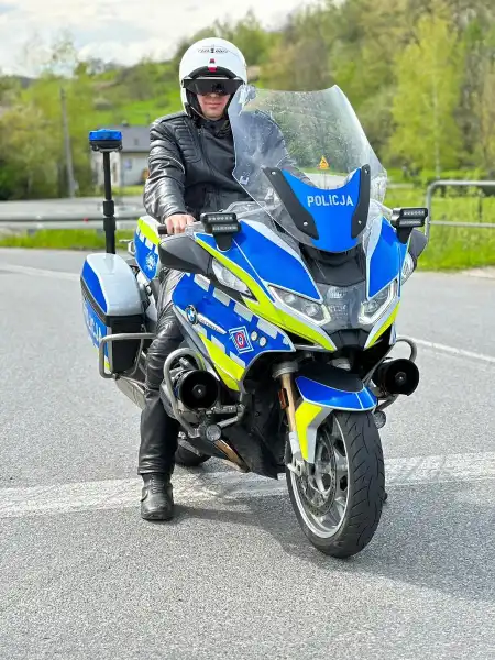 Policjanci zabezpieczali Karpacki Wyścig Kurierów