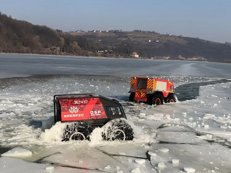 W Tęgoborzy odbyło się szkolenie z zakresu możliwości pojazdu specjalnego ATV marki SHERP