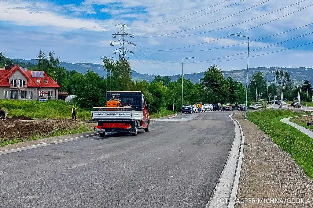 Trwają ostatnie prace na obwodnicy Chełmca. Kierowcy pojadą tą drogą za około miesiąc