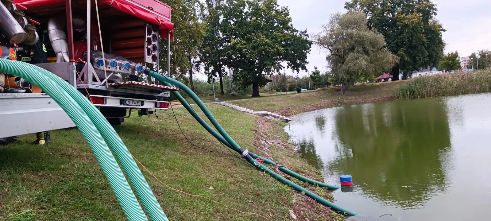 Drony i Pompy. Strażacy z Nowego Sącza w akcji powodziowej