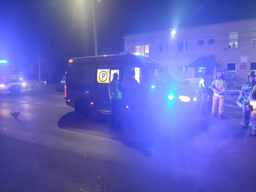 Zderzenie dwóch pojazdów w Kamionce Wielkiej