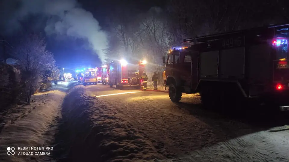 Kolejny tragiczny pożar w powiecie gorlickim. Nie żyją dwie osoby