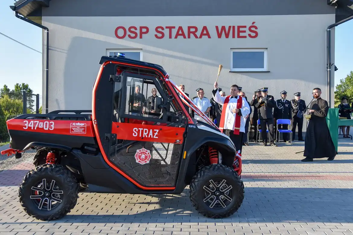 Strażacy ze Starej Wsi świętują: nowy sprzęt i rocznica patrona. Wręczono odznaczenia